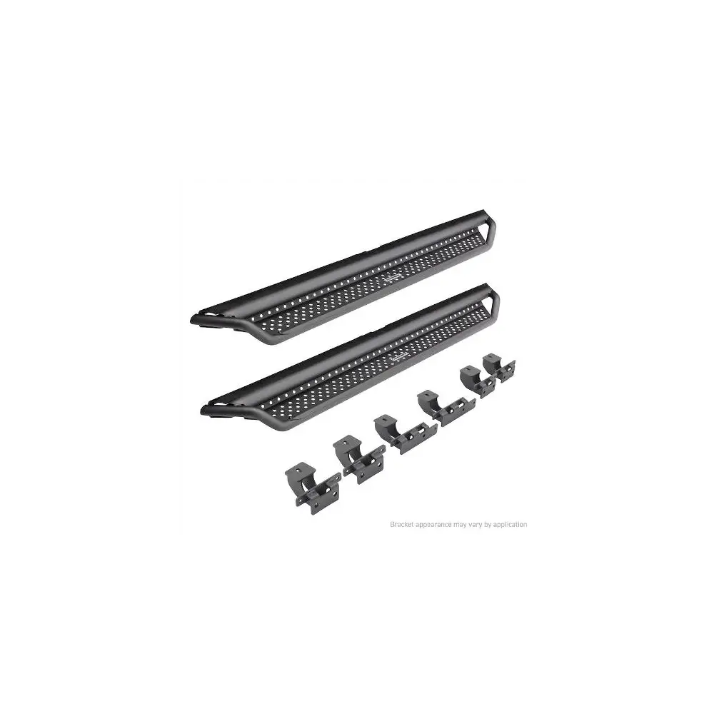 Dominator Xtreme D1 Side Steps w/ Mounting Bracket Kit - Textured Black - GORD14435T